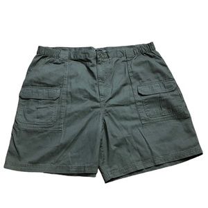 NWT Croft & Barrow  Mens green carpenter shorts green size 44 w elastic …